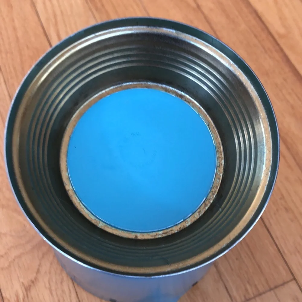 Vintage Mid-Century Modern Aluminum and Brass Pitcher